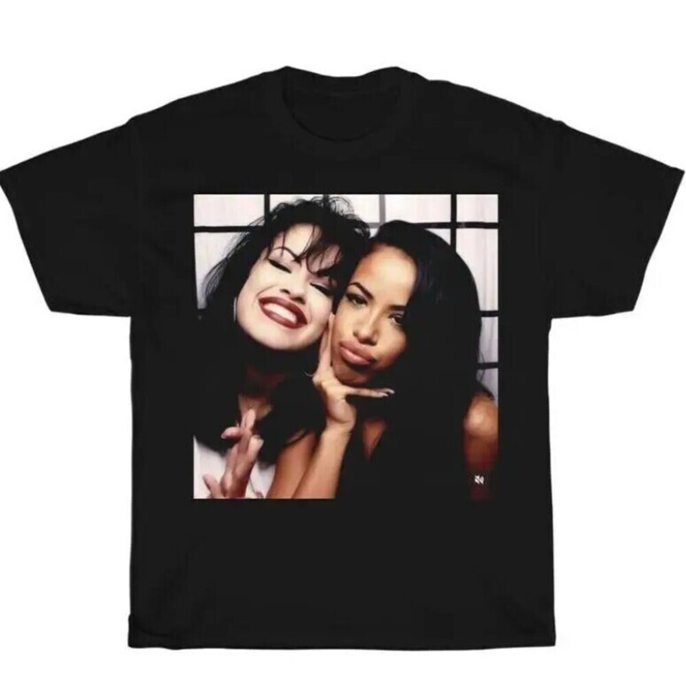 Aaliyah Black Unisex T-shirt